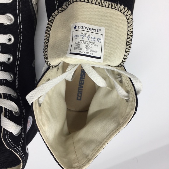 Converse Chunk Taylor All Star Unisex Hi Top Sneakers Size 9M/11W - Picture 4 of 6